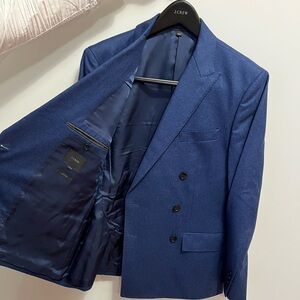 J Crew Ludlow Navy Double Breasted Jacket. Size 38S. In great condition.